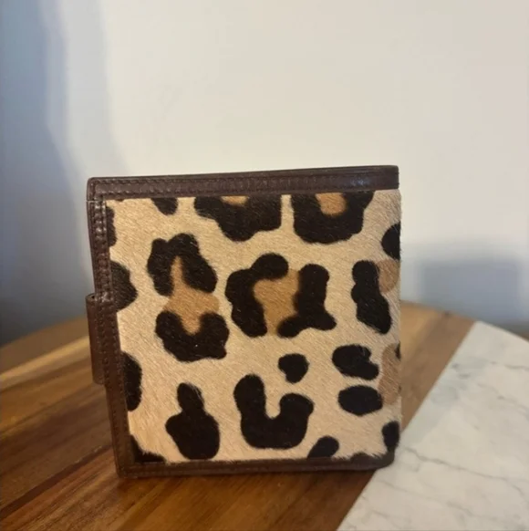 Rare CELINE Calf Hair Vintage Wallet - Picture 2 of 10